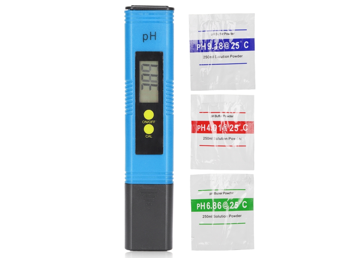 Medidor De Ph Portátil De Alta Precisión Con Atc Para Piscinas, Acuarios Y Spas - Azul/negro