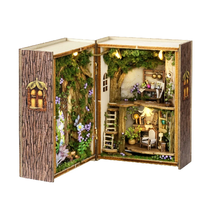 (mini109) Mini casa de muñecas DIY - Regalo de cumpleaños y Año Nuevo para niños