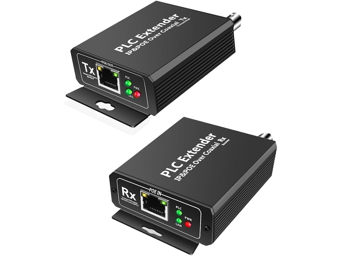 Adaptador De Corriente Rg59 Con Extensor De Cable Coaxial Poe E Ip Y Convertidor De Alimentación Poe E Ip