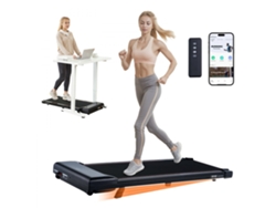 Cinta de correr eléctrica portátil con aplicación inteligente, cinta de correr compacta con control remoto y plataforma de caminata ajustable Tekmaquinas