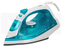 Plancha de Vapor SOGO PLA-SS-6165 (Chorro de vapor 18 g/min - Base Cerámica)