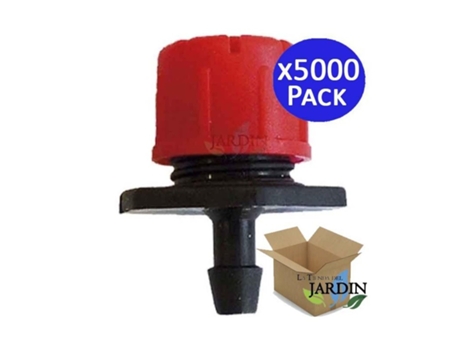 Gotero Regulable 0 a 70 L/H Utilizado En Jardinería Y Agricultura Presión 0,5 a 3 Bar Pack 5000 SUINGA