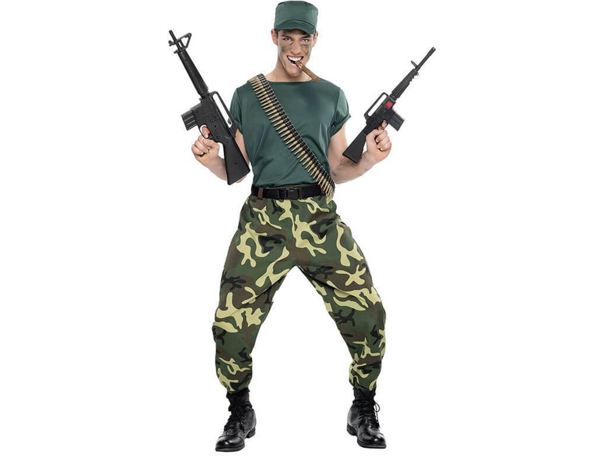 Disfraz de Hombre DISFRAZZES Paramilitar (Talla: S)