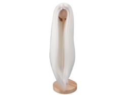 Peluca Para Muñeca De 1/4 De Pulgada De Largo, Cabello Liso Blanco De Seda, Resistente Al Calor, Ajustable Para Bricolaje, 18,5-21 Cm.