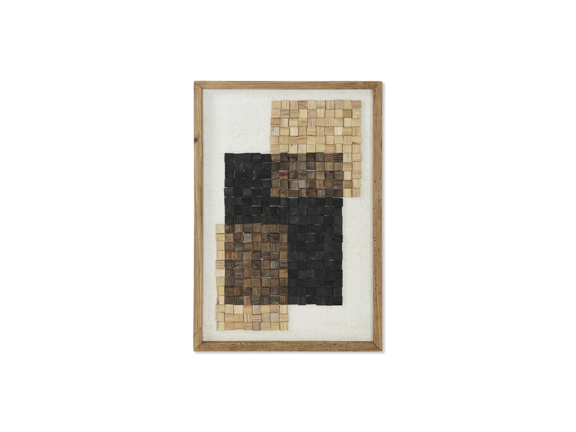Cuadro Madera Reciclada Natural 42x4x62cm