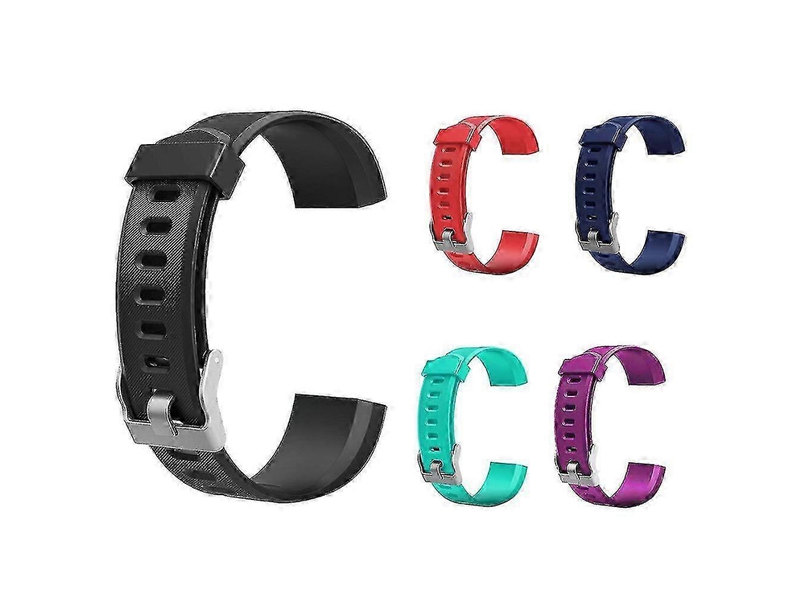 Pulseras de silicona de repuesto Veryfitpro ID115plus HR para reloj inteligente y monitor de actividad física LY Ebike (paquete de 2)