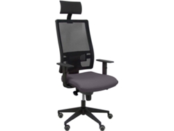 Silla Operativa PYC Horna . Cabecero Gris (Brazos Ajustables - Malla)