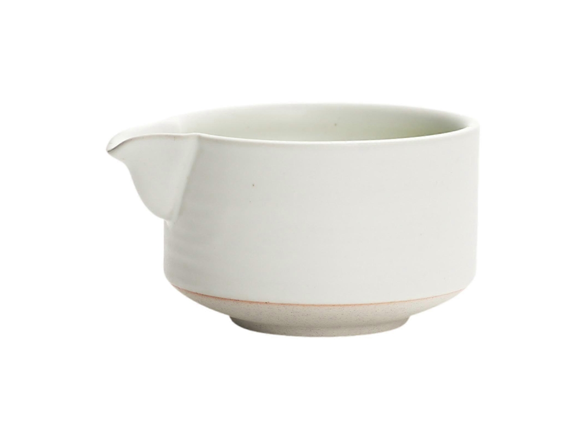 Tazón japonés para matcha, 510 ml, cerámica hecha a mano con boquilla, para una preparación auténtica del té. Regalo ideal.