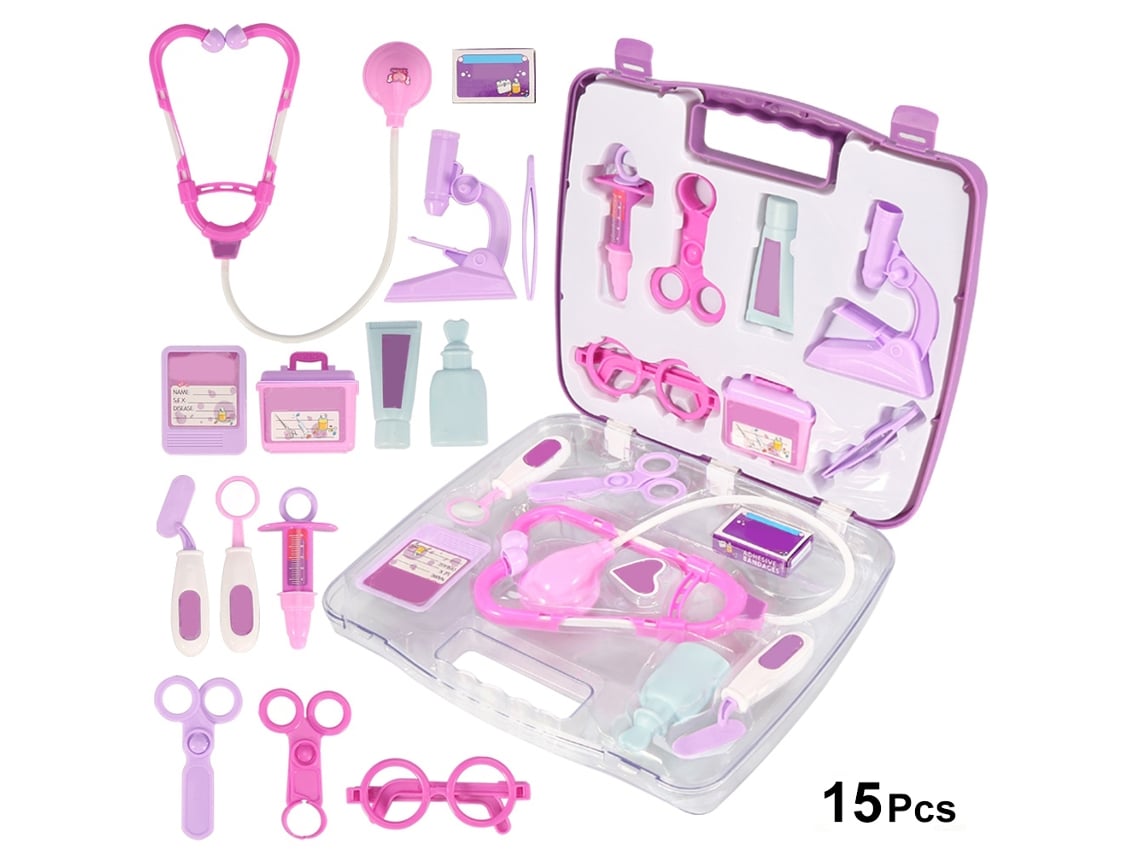 Set De Juguetes De Rol Médico Rosa/morado Para Niñas - Regalo