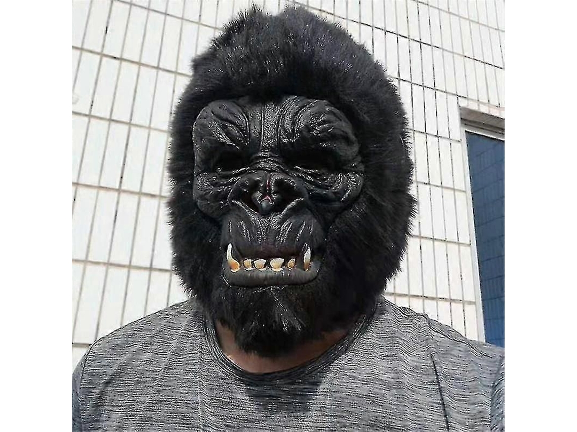 Fasst-máscara De Mono Con Capucha Latex Gorilla Para Halloween Fiestas Cosplay Disfraz Horror Adultos