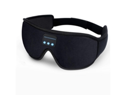 Antifaz para dormir Bluetooth 3D JIAPEI con micrófono y altavoz estéreo, color negro.