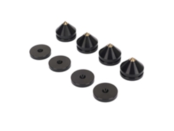4 almohadillas aislantes para altavoces, amortiguadoras, para amplificadores, con punta aislante para tocadiscos Chennnls