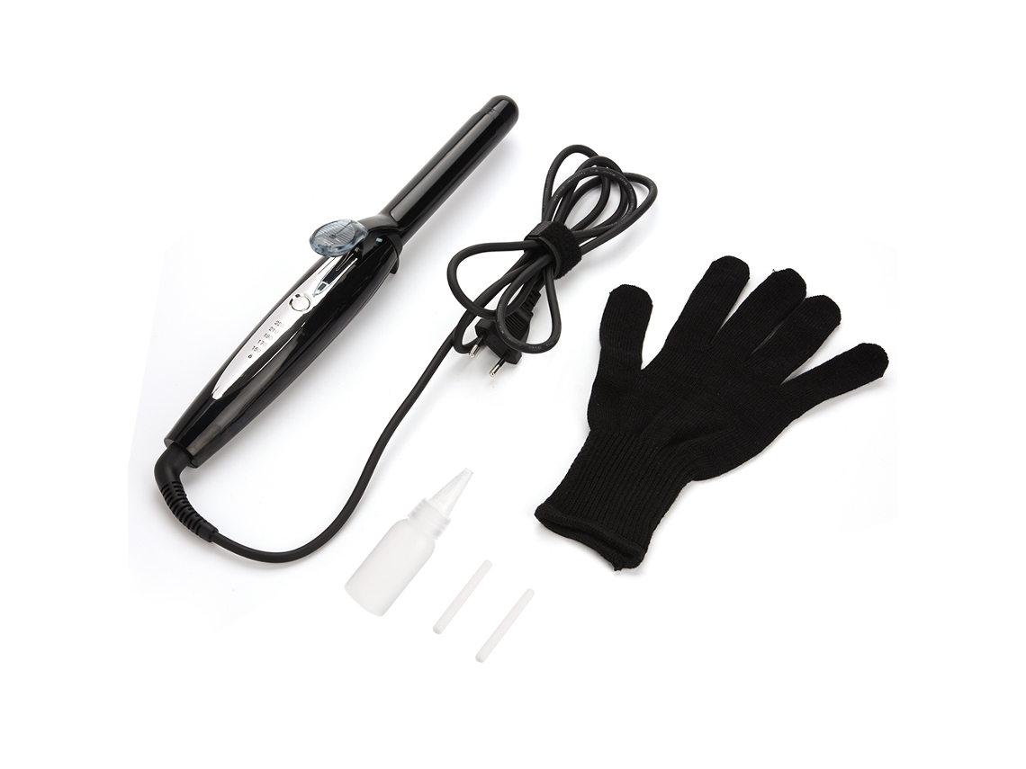 Plancha De Rizado De Pelo Con Vapor Cerámica Y Turmalina, Temperatura Ajustable, Herramienta De Peinado Automática