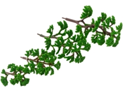 Lote de 12 árboles miniatura de plástico verde, kit de maquetas en miniatura