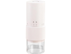 Molinillo de café eléctrico portátil, recargable por USB, pequeño molinillo eléctrico Sfushos (eléctrico blanco)