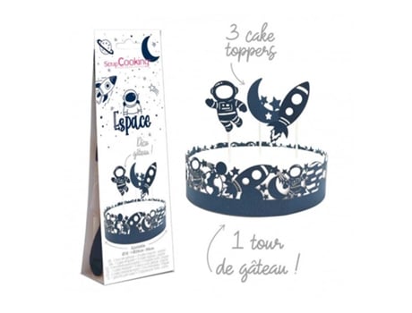 Adorno Para Tarta De Papel Para Scrapcooking Del Espacio Y La Galaxia