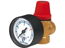 Valvula De Seguridad Con Manómetro 1/2 Ff S15Zm THERMADOR