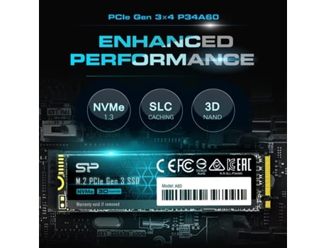 Disco duro ssd SILICON POWER A60 NVMe M.2 Type 2280