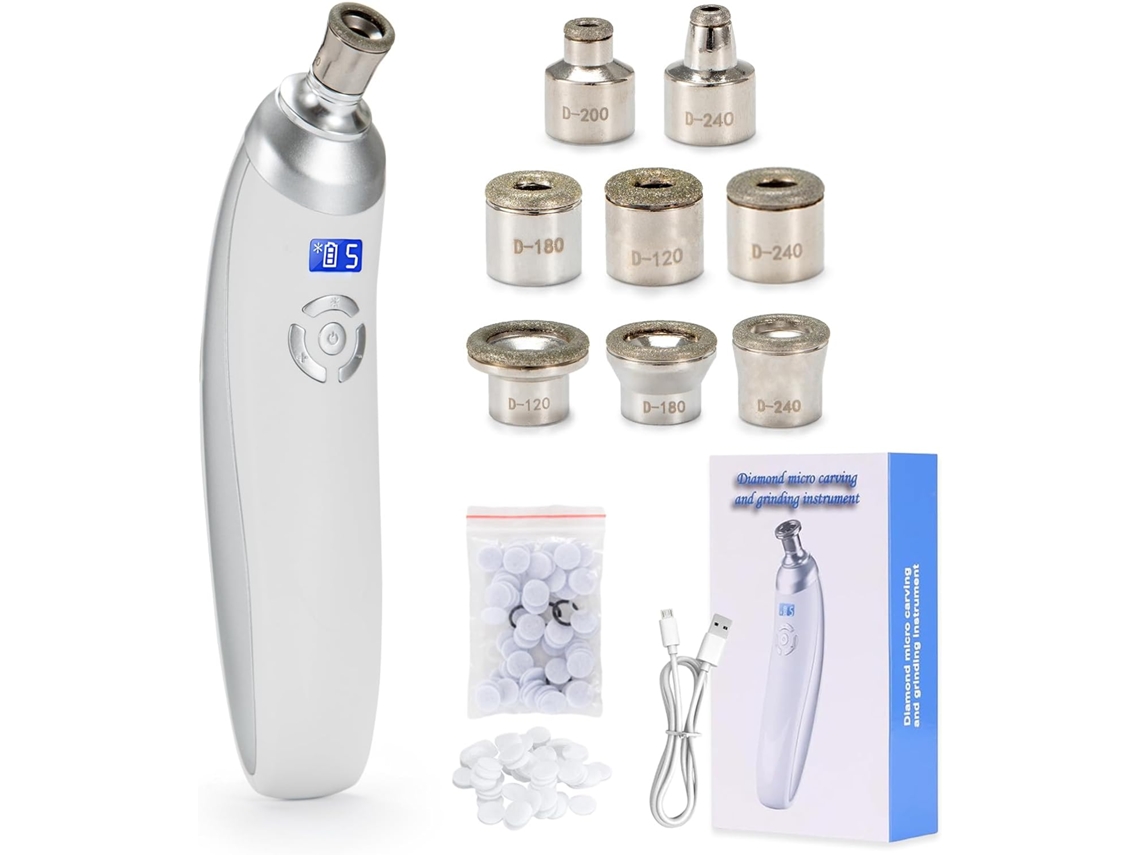Aparelho de Microdermoabrasão com Ponta de Diamante Aprimorada, Usado para Remoção de Cistos e Limpeza Facial Profunda Profissional. MDUG (item 2)