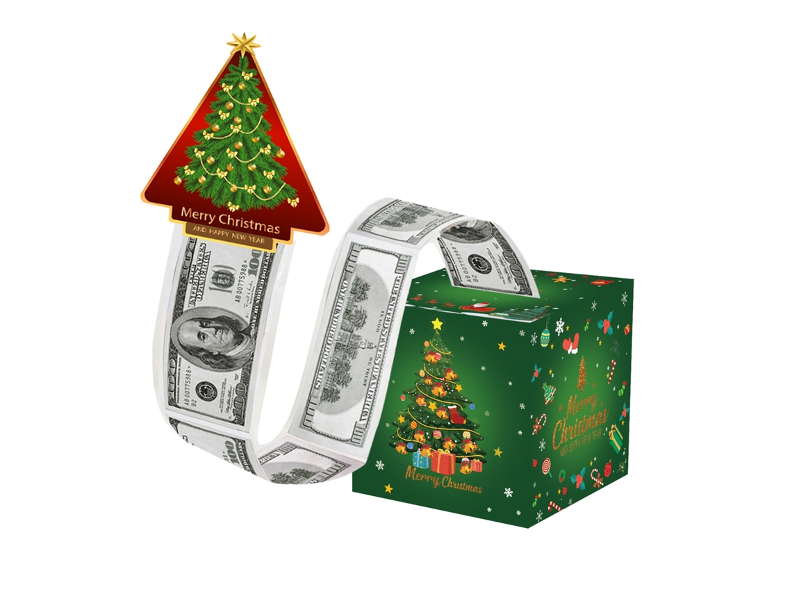 Caja de regalo navideña para dinero, organizador de dinero DIY con 50 bolsas transparentes Aeuzwr (estilo 15)