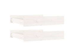 Conjunto 2 Cajón de cama VIDAXL Blanco (90x93x18 cm)
