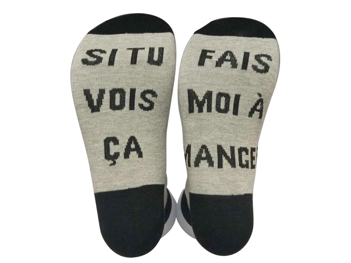 Calcetines de algodón divertidos Regalos de Navidad Si Tu Vois Ca