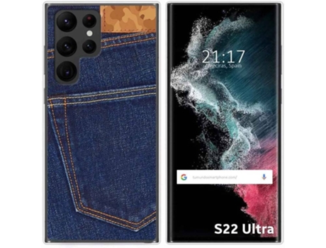 Carcasa Samsung Galaxy S22 Ultra 5G TUMUNDOSMARTPHONE Dibujos Vaquero Multicolor