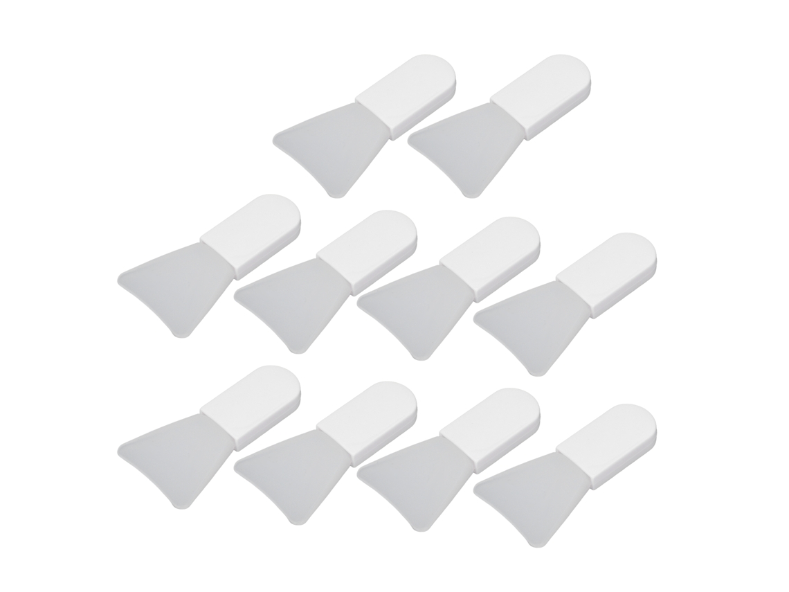 10 mini aplicadores de mascarillas faciales de silicona suave para el cuidado de la piel, con diseño ergonómico y uso multiusos.