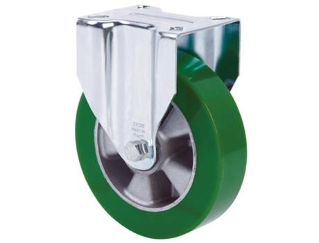 Rueda fija 17zv160-augb aluminio-poliur.verde eje bolas ALEX