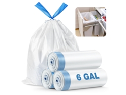 FNINIJEDE Sacos De Lixo Para Cozinha E Casa, 6 Galões, Sem Perfume, 40 Unidades