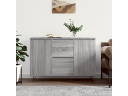 Aparador | Mueble De Comedor | Buffet De Madera De Ingeniería Gris Sonoma 104x35x70 Cm Wsd836145