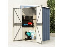Refugio de Jardín Colgante 118x100x178 cm Acero Galvanizado. Preciosa casa gris