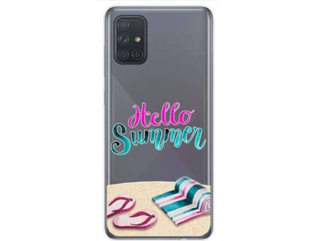 Carcasa Samsung Galaxy A71 TUMUNDOSMARTPHONE Dibujos Transparente Multicolor