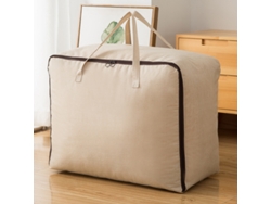 Bolsas de almacenamiento de tela de algodón suave y transpirable con asa (paquete de 2)