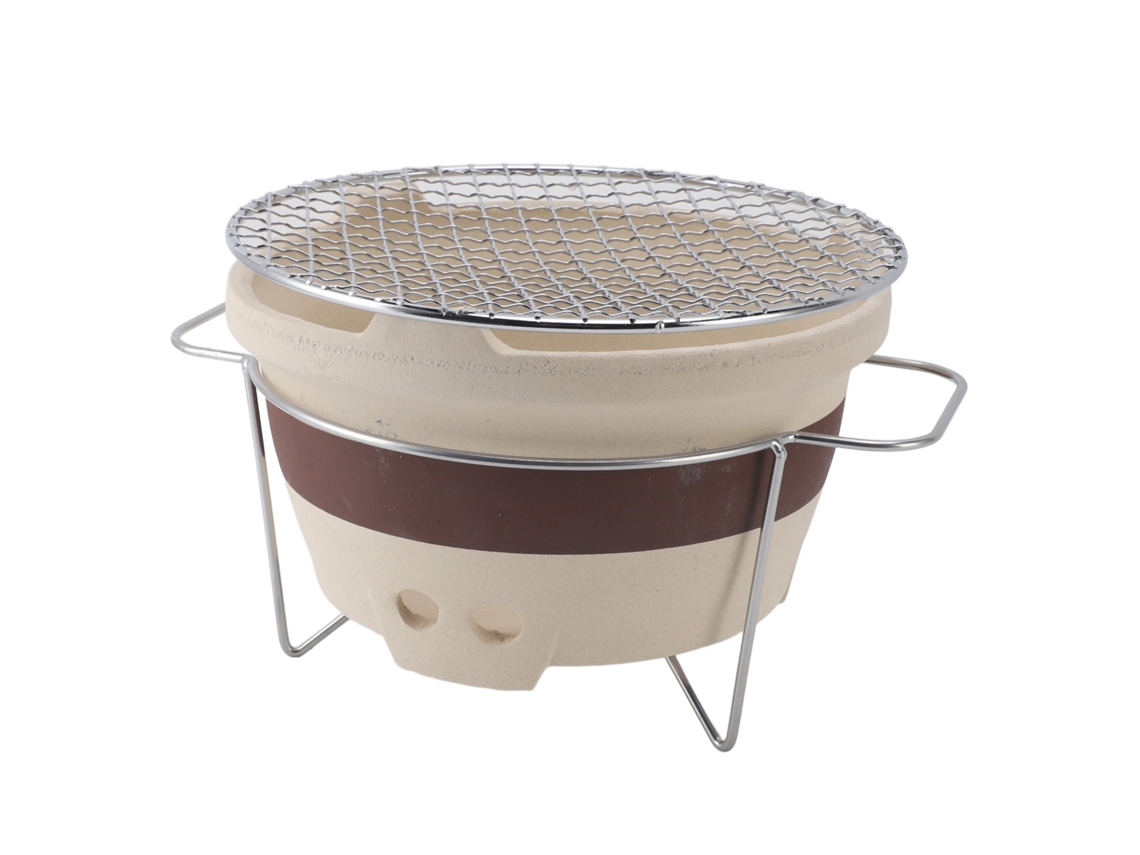 Estufa de barro y carbón (para barbacoa y preparación de té)