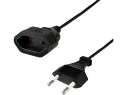 Cable de Extensión LOGILINK Enchufe Euro 0,2 M Negro