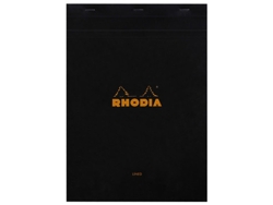 186009c Cuaderno y Bloc de Notas A4 80 Hojas Rhodia Negra