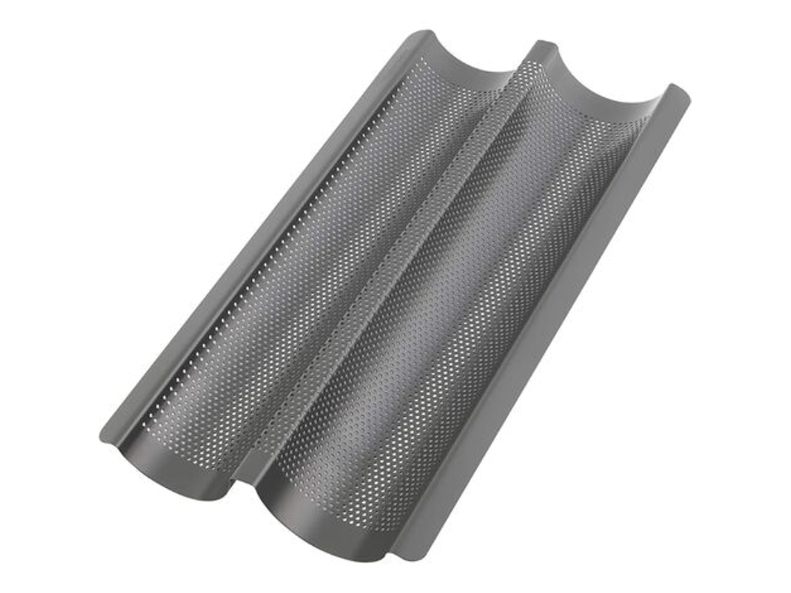 JEIIBRZUI Molde de Baguette Pequeña Ondulada 3244002 Color Negro