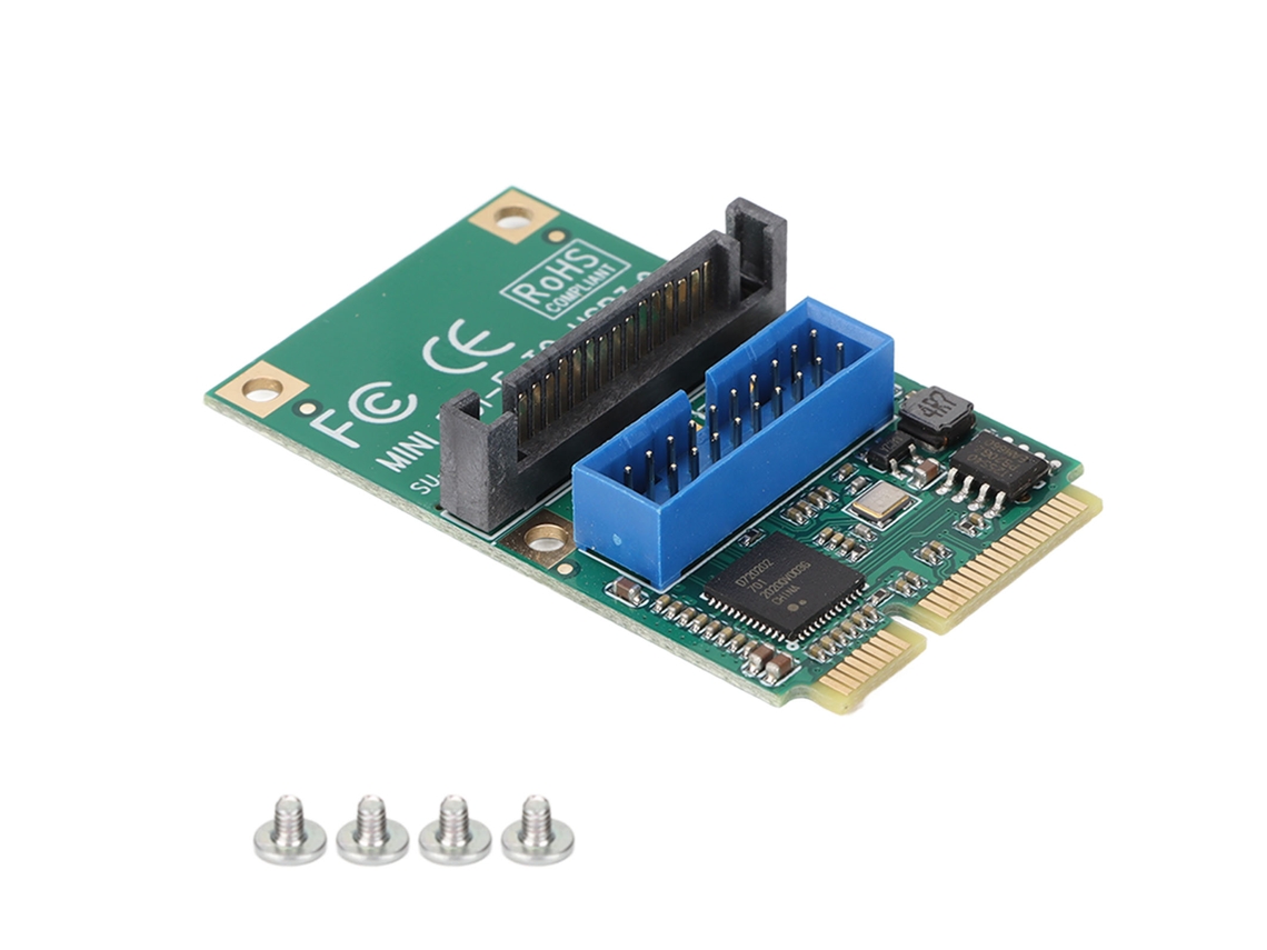 Tarjeta De Expansión Mini Pcie A Usb3.0 19/20pin 5gbps Adaptador Sata De 15 Pines Para Linux