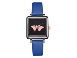 Reloj De Pulsera Casual Para Mujer Lvpai P712 Con Correa De Pu, Estilo Sencillo, Azul.