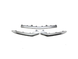 3 piezas de moldura cromada para parachoques delantero compatible con Clase E W212 14 16 A2128852774 A2128852874 A2128852674 B