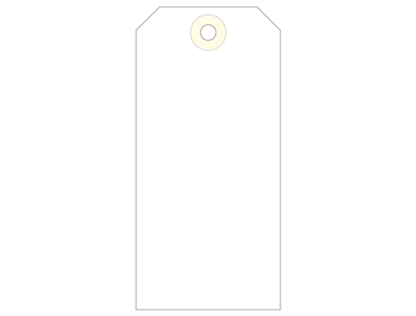 Etiquetas Colgantes APLI (Crema - 120 X 57 mm)