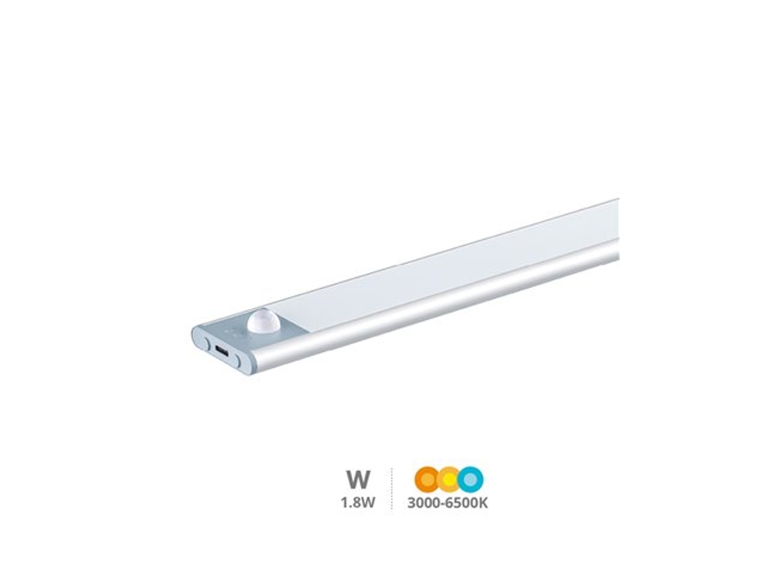 Luz De Armario Led Tibuka Con Sensor Movimiento Y Crepuscular 1.8w 3000 - 4000 - 6500k