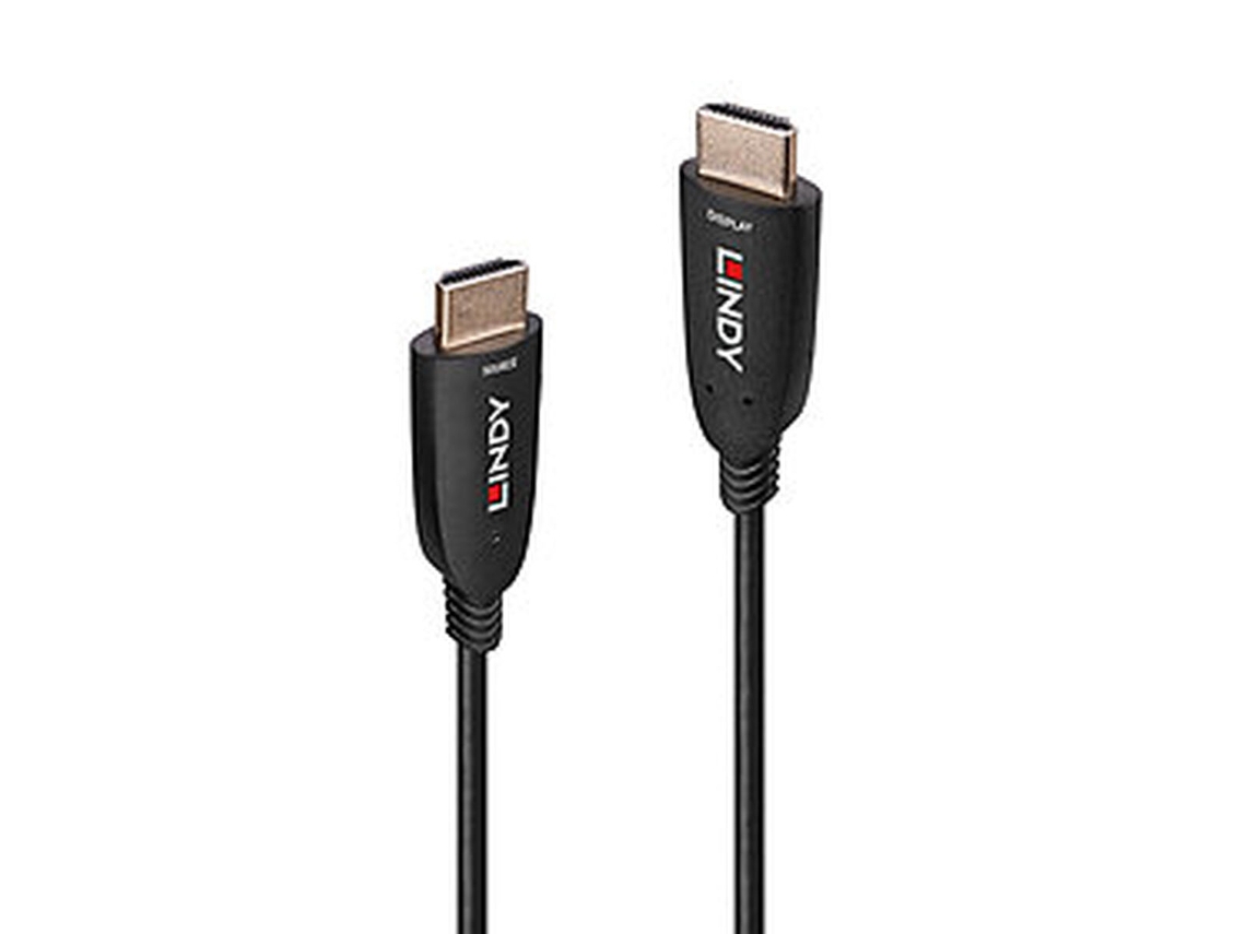 Cable HDMI LINDY OPTIC HYBRID Negro