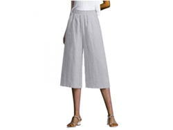 Pantalones Casuales De Mujer De Pierna Ancha De Algodón Y Lino Con Bolsillos, Cintura Alta, Para Verano, Playa, Gimnasio, Ccq