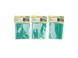 300 Bridas Verdes Flexibles De 13 Cm Con Cremallera, Reutilizables, Para Sujetar Plantas Y Enredaderas.