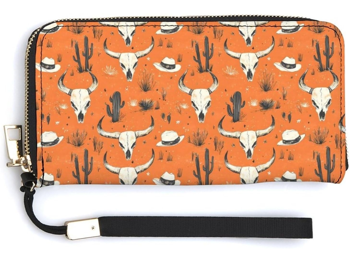 Cartera pequeña de piel para mujer, estilo retro, con cremallera y compartimentos, con cremallera para viajar.