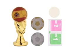 Soporte Para Teléfono En Coche (magnético Universal Con Rotación De 360°) Soporte Universal Para Teléfono En Coche Chapado En Oro De La Copa Mundial De Fútbol 2018 (españa)
