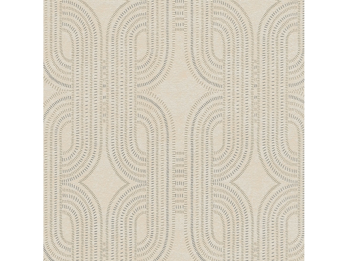 399371 Gu Papel De Pared Retro Ligeramente Texturizado Y Con Detalles En Metal 5,33 M2 Profhome