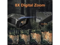 Ipree Binóculos Alta Potência Zoom Digital 600m Visão Noturna Ampliação 8x Observação Pássaros Cruzeiros Safáris Esportes Ar Livre Viagens